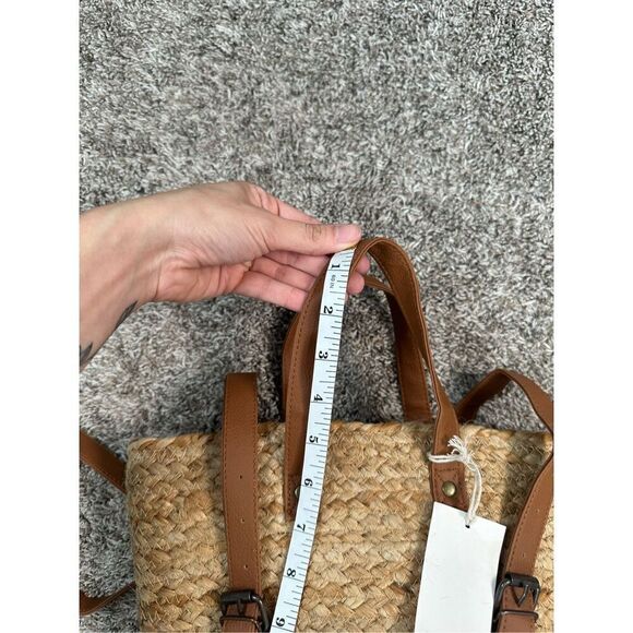 NWT XIX Palms Beachly The Shore Break Jute Insulated Picnic Cooler Backpack Boho - Picture 13 of 16